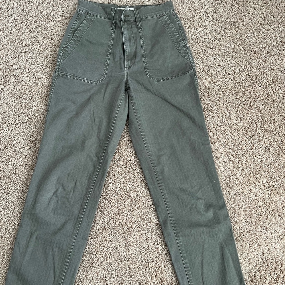 Madewell Green Cargo Pants